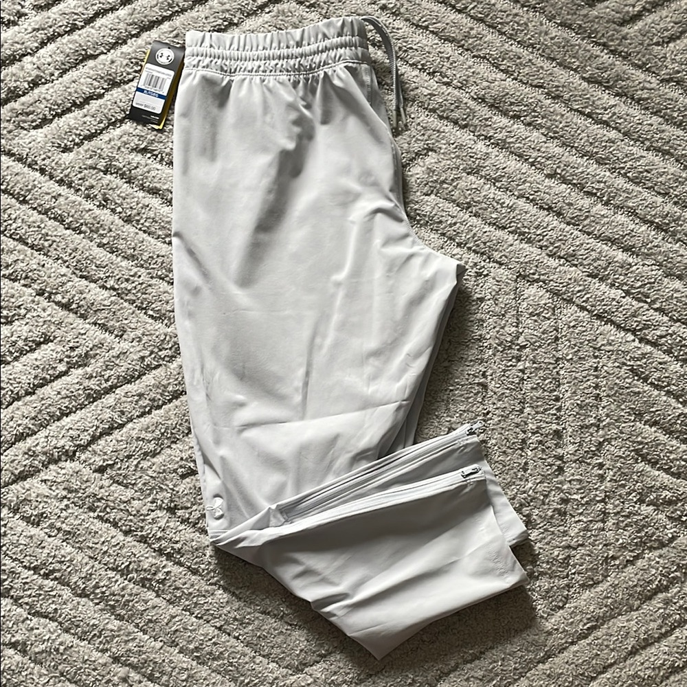 Women’s Under Armour Light Gray Squad Warm Up Pant